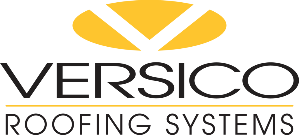 Verisco roofing systems logo with certifications.